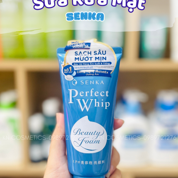 Sữa rửa mặt mướt mịn sạch sâu SENKA PERFECT WHIP 120g