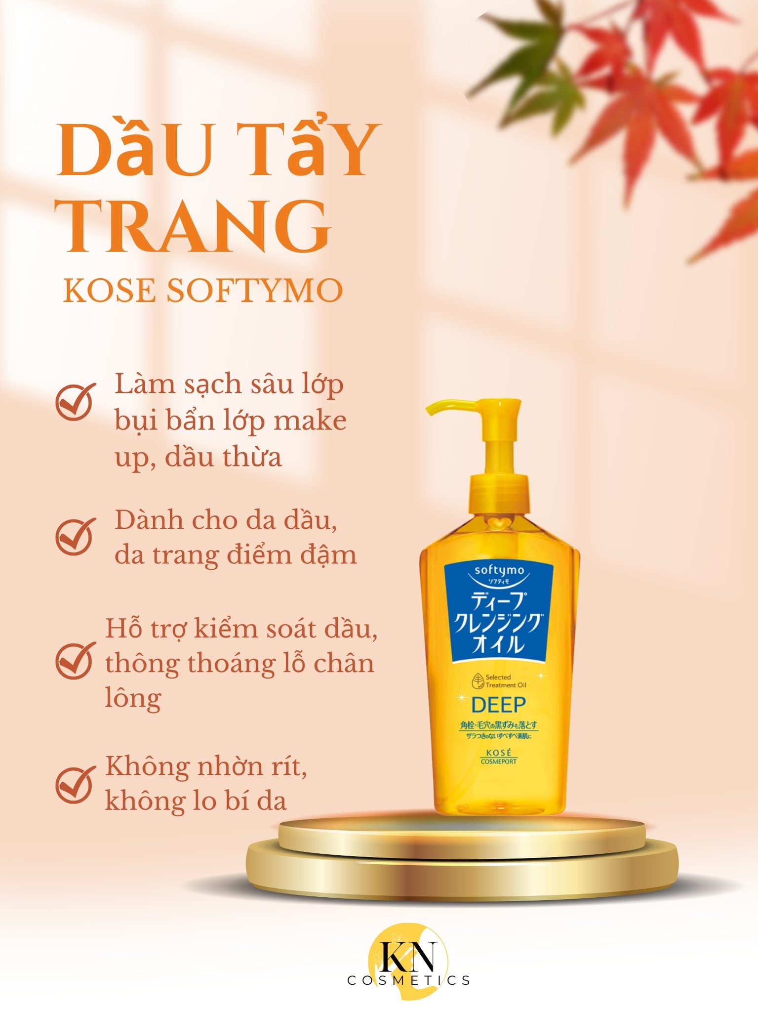 dầu tẩy trang kose vàng1