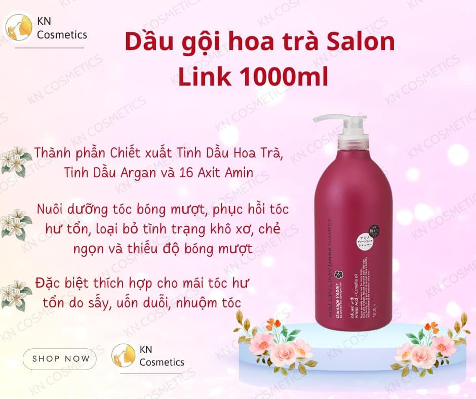 dầu gội hoa trà Salon đỏ